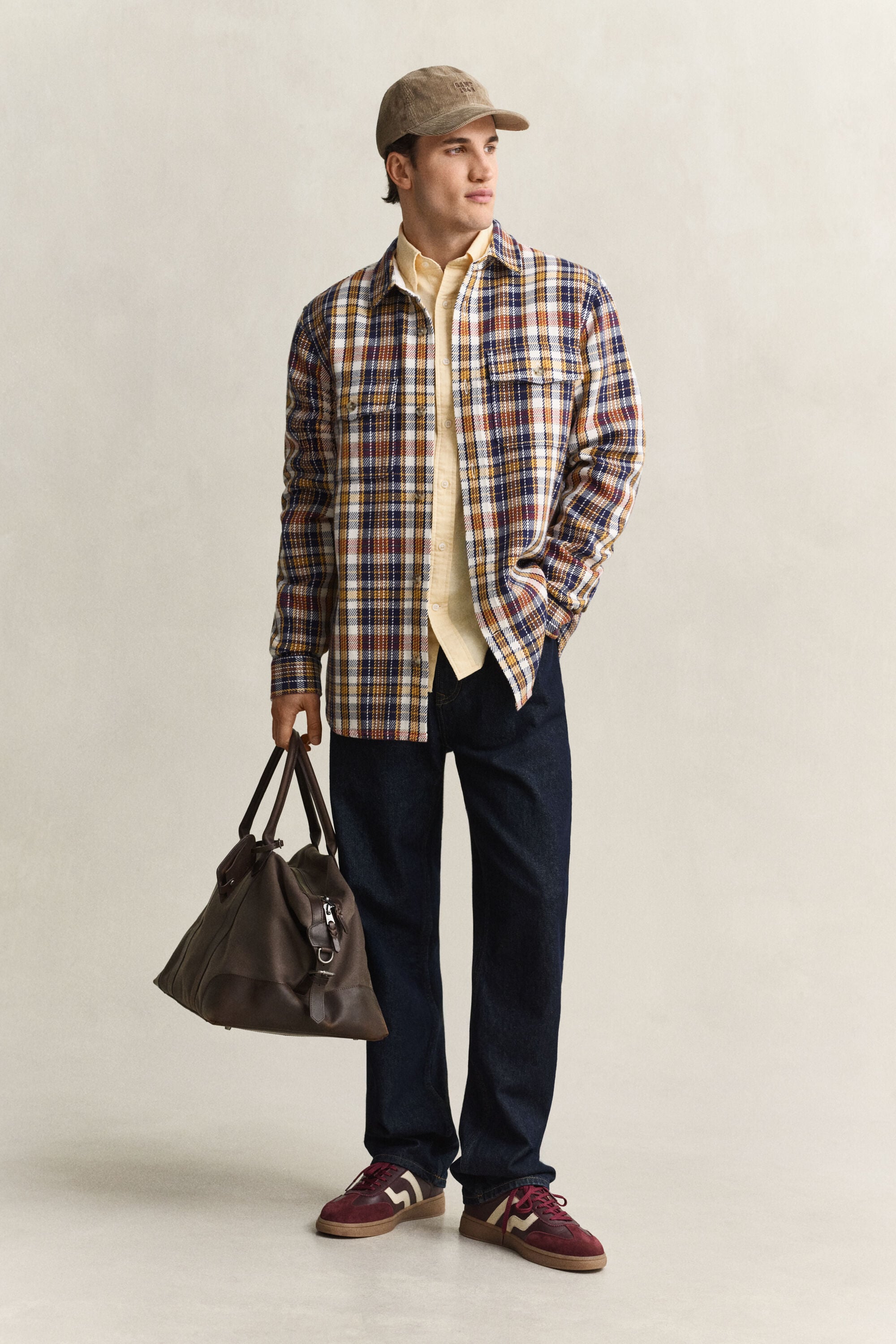Checked Twill Overshirt