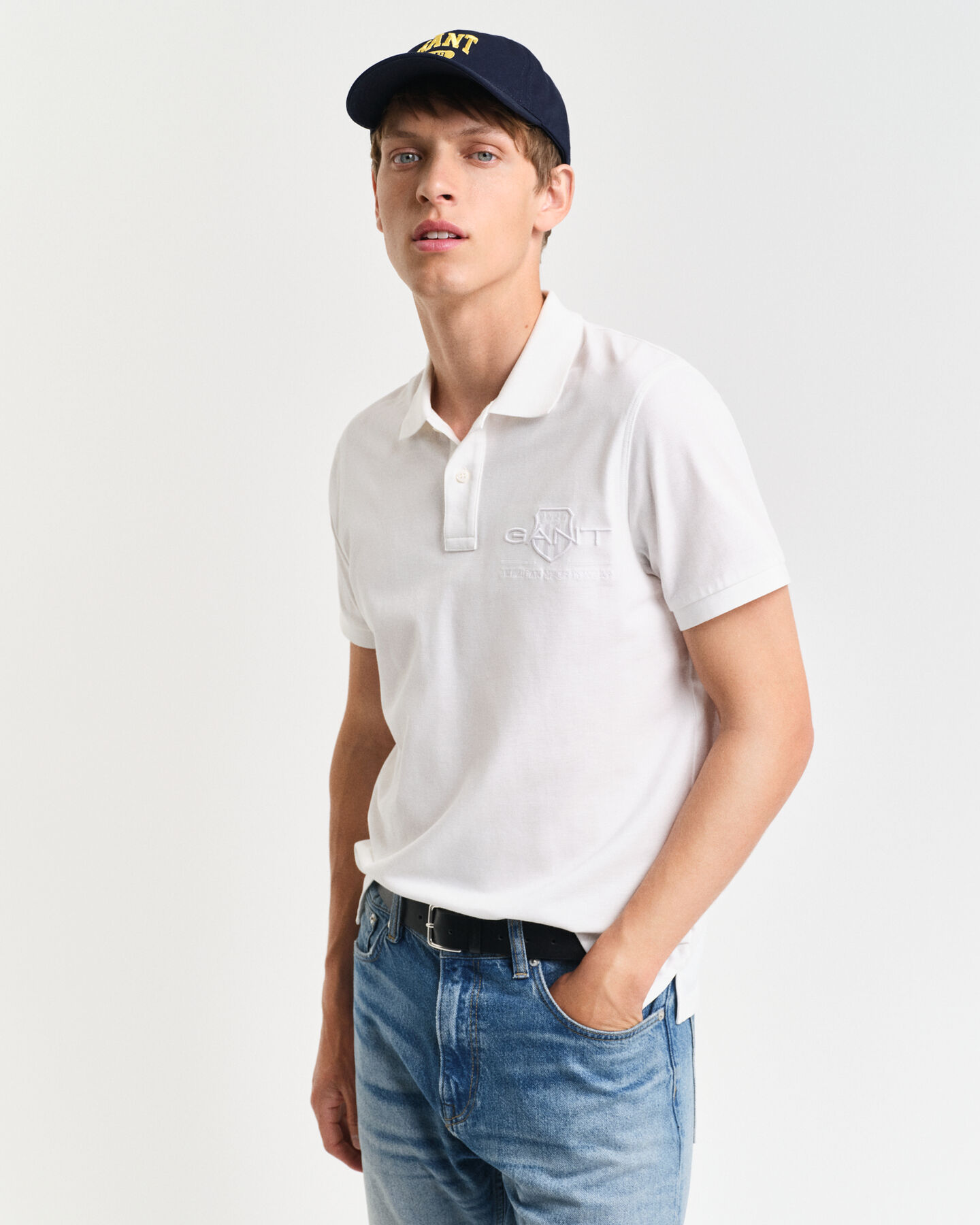 Tonal Shield Polo Shirt