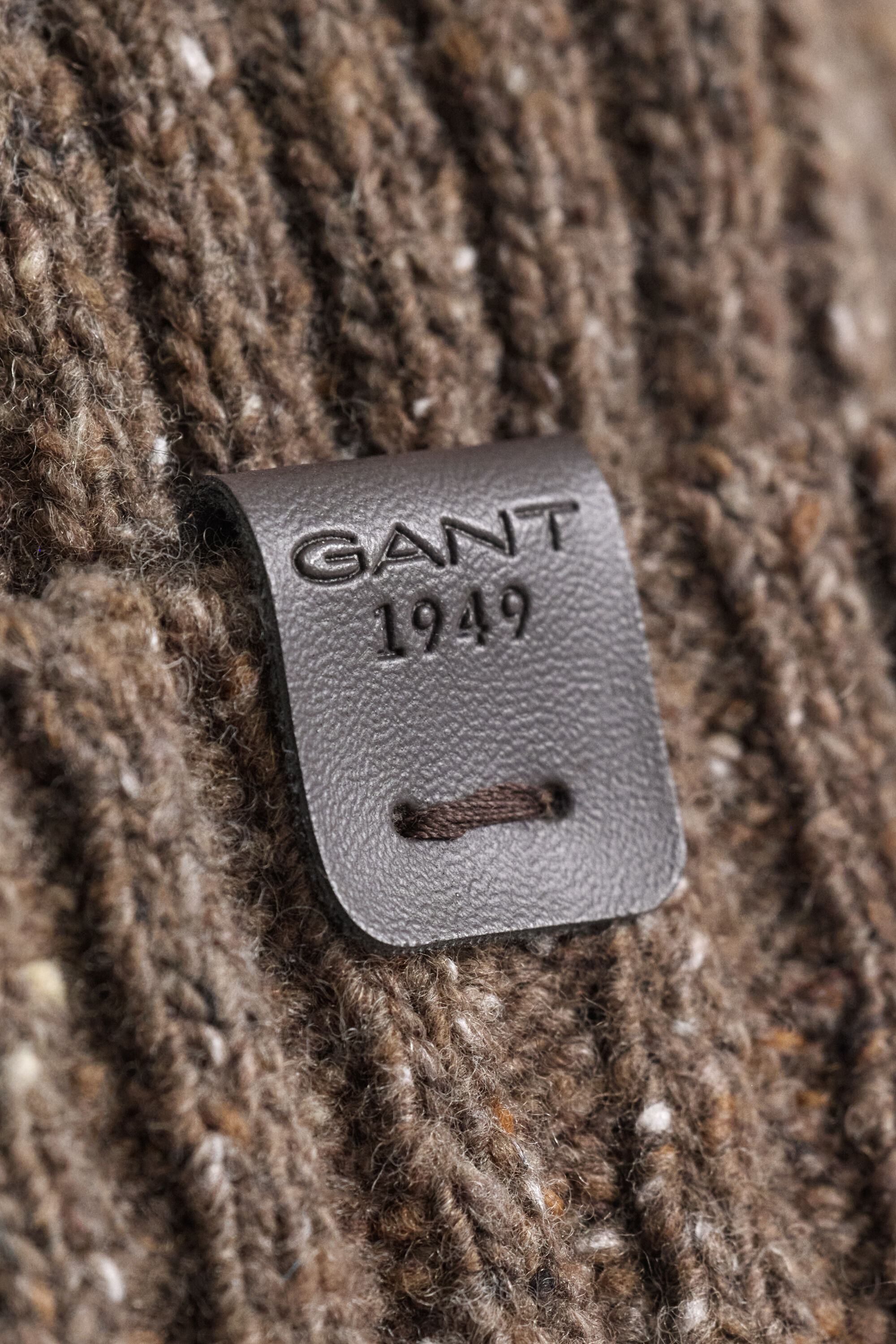 Donegal Beanie — BROWN MELANGE
