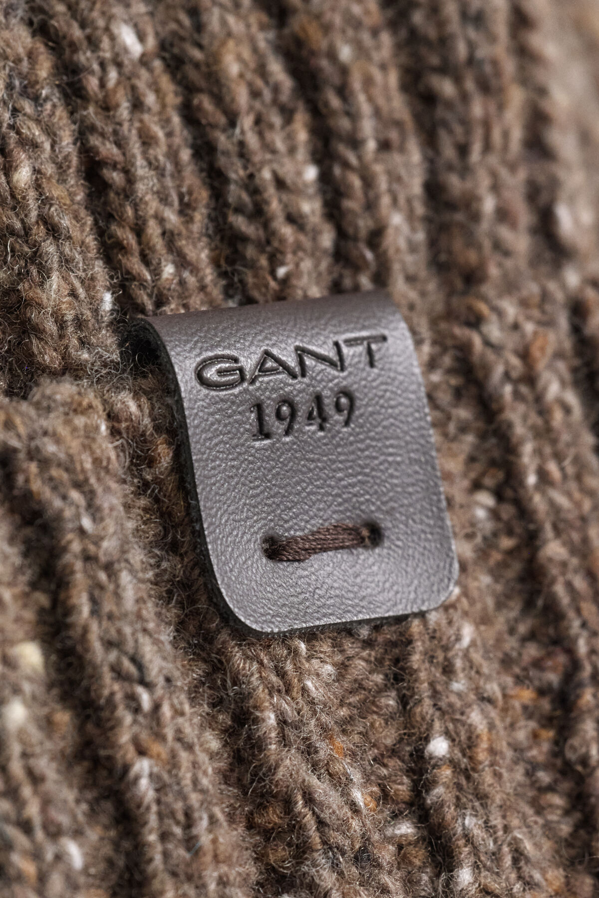 Donegal Beanie — BROWN MELANGE