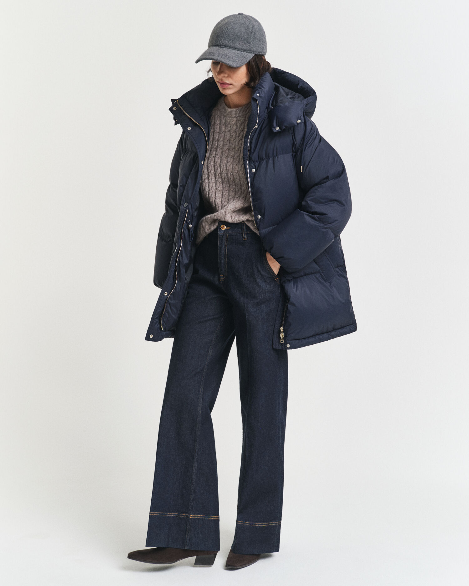 Mid Length Down Jacket