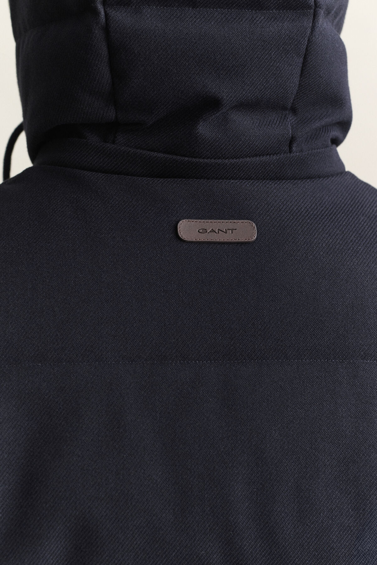 Flannel Down Jacket — EVENING BLUE
