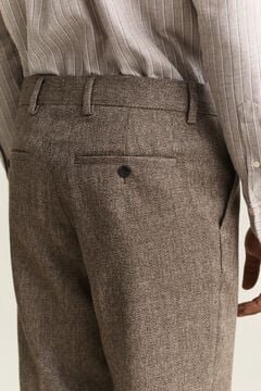 Mélange Wool Pants — FADED TAUPE 3