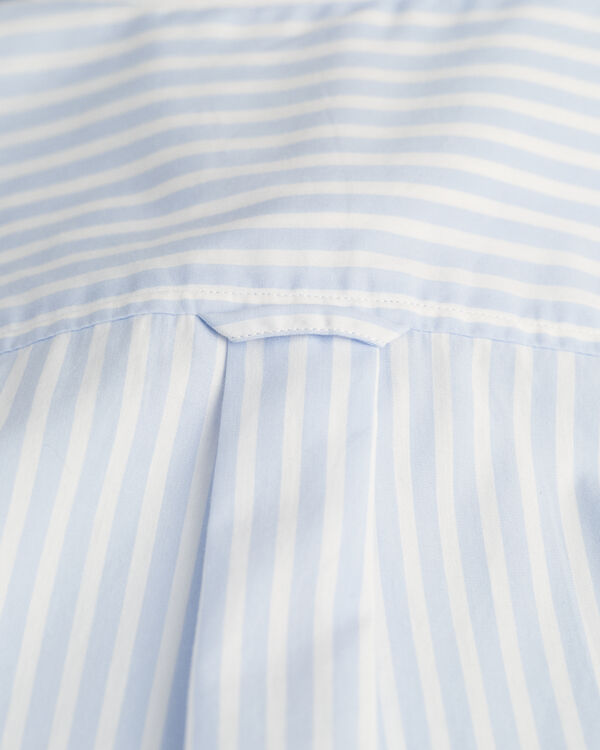 Classic Regular Striped Poplin Shirt — LIGHT BLUE