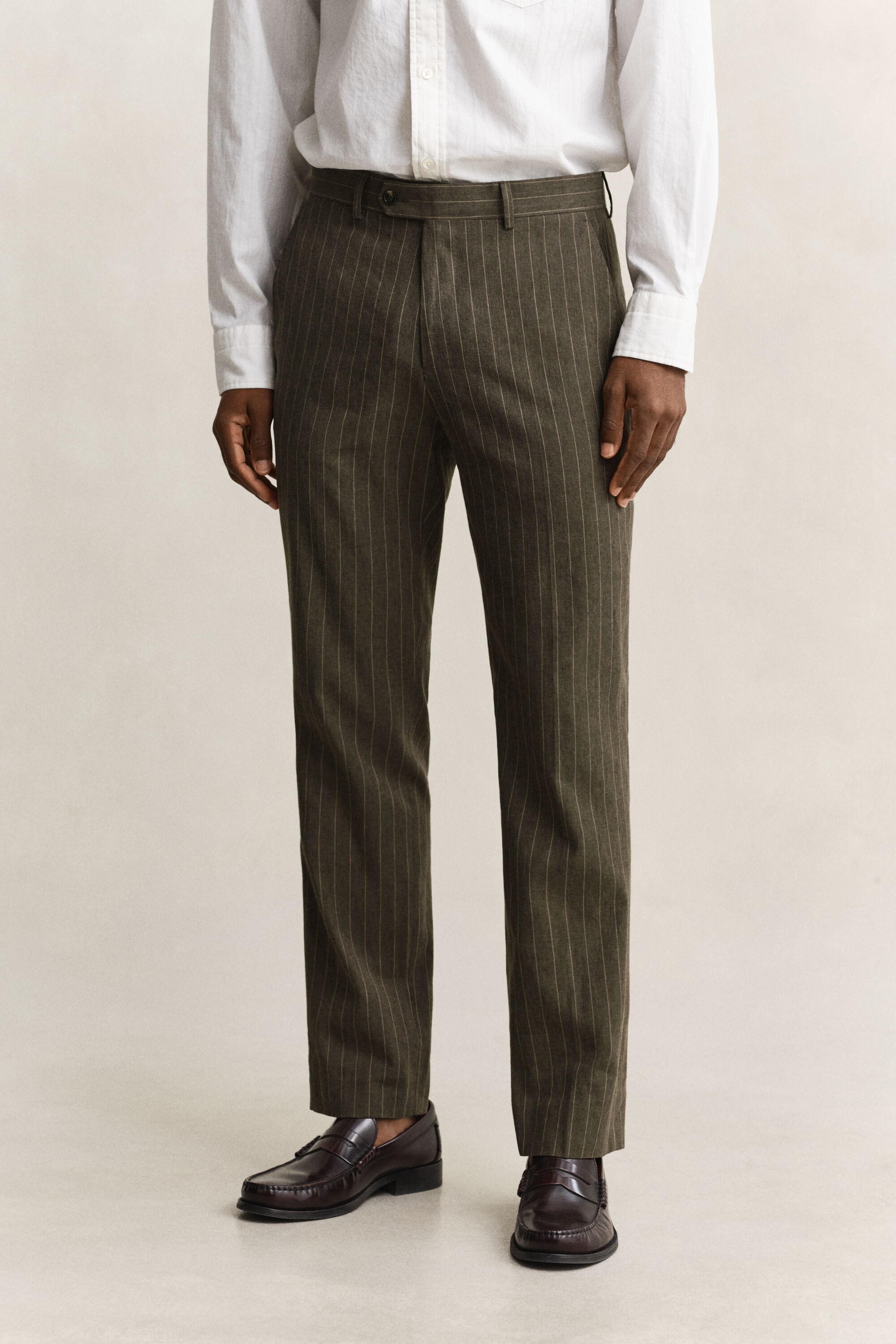 Pinstriped Suit Pants