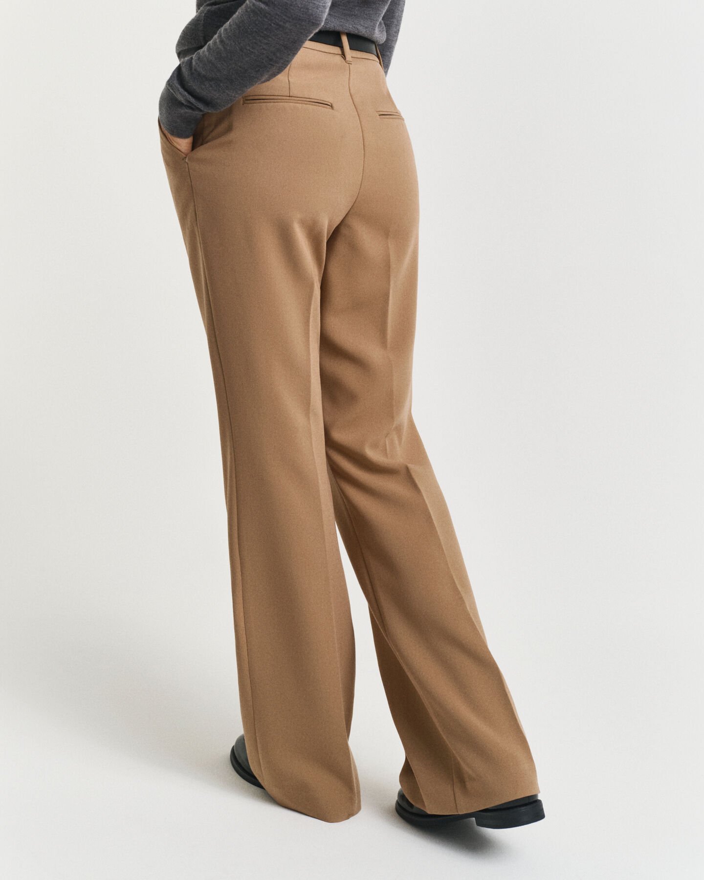 Slim Fit Flared Slacks