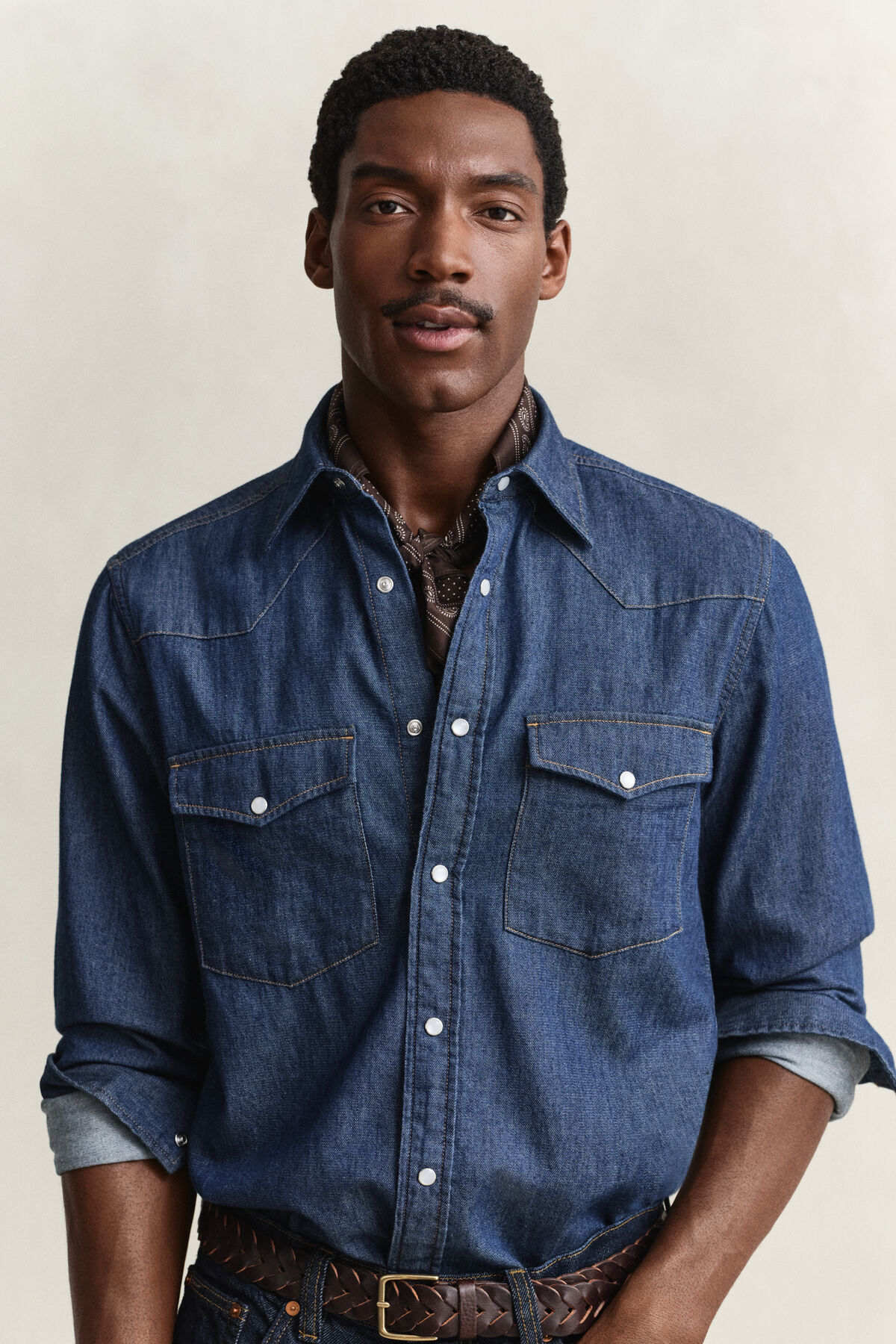 Denim Rodeo Shirt — DARK INDIGO