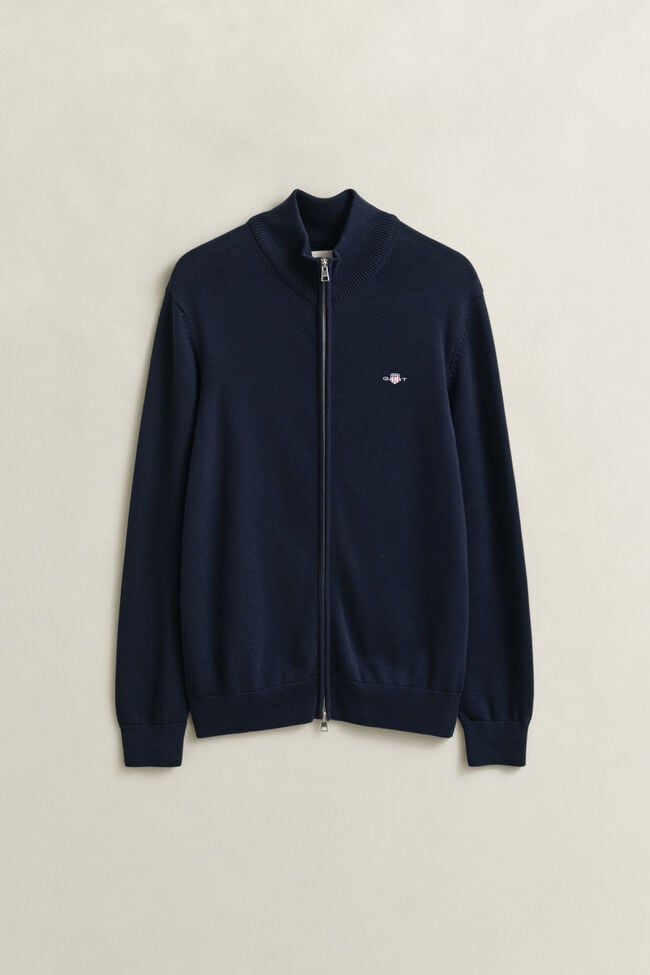 Casual Cotton Zip Cardigan