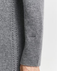Knit Detail Turtleneck Dress