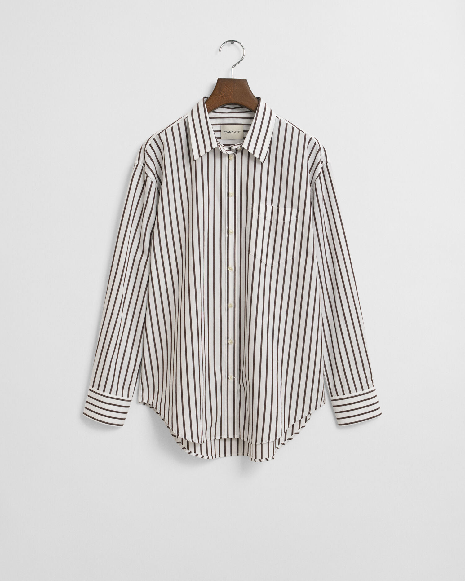 Relaxed Fit Classic Striped Poplin Shirt