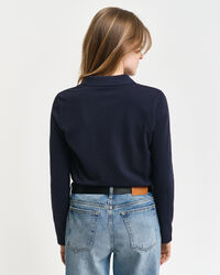 Shield Long Sleeve Piqué Polo Shirt