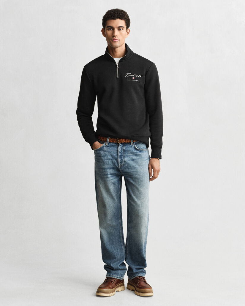 1949 Graphic Half-Zip Sweatshirt