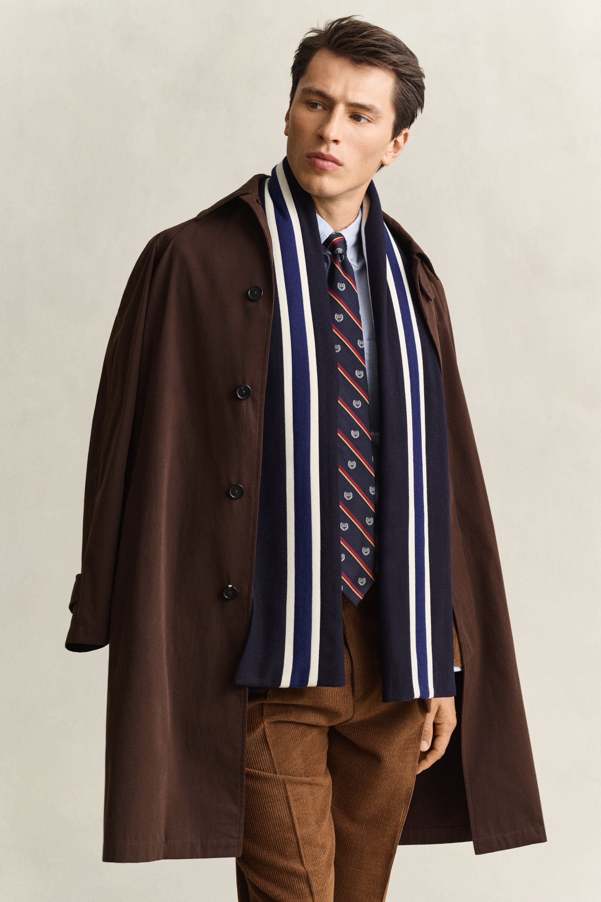 Gant x Yale Striped Woven Scarf