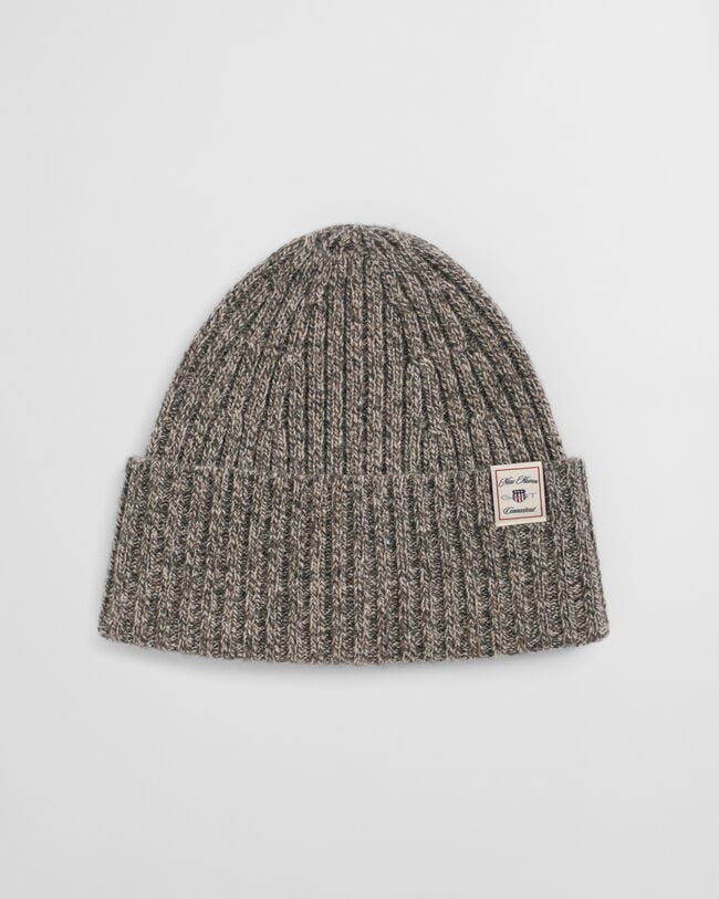 Wool Blend Mouliné Beanie