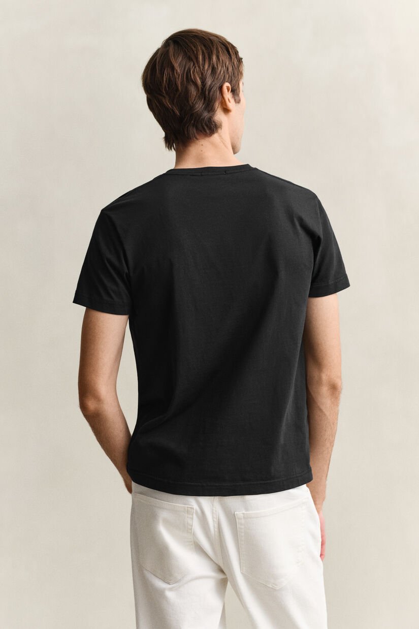 Slim Fit Shield V-Neck T-Shirt