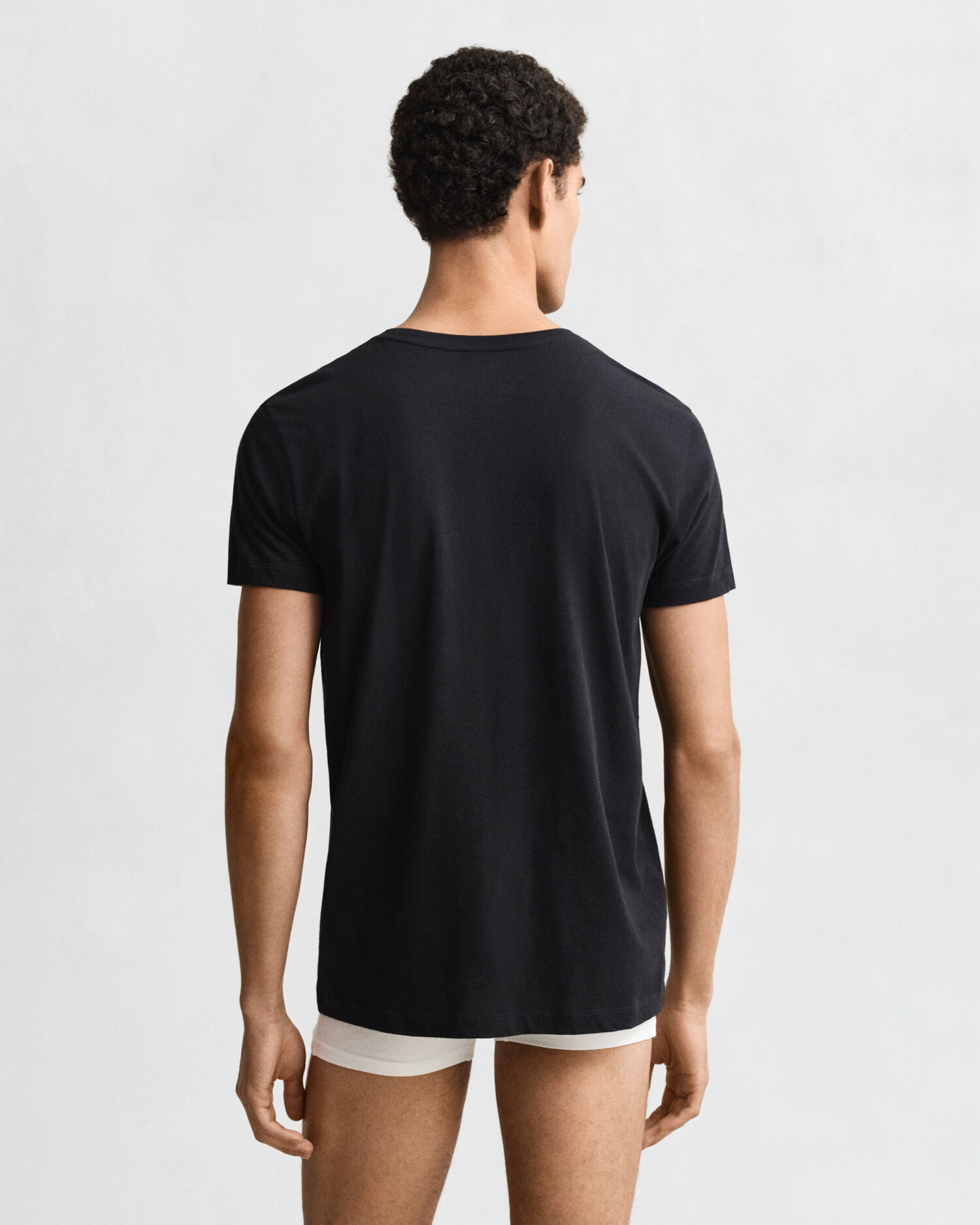 2-Pack Crew Neck T-Shirts — BLACK