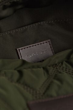 Quilted Toiletry Bag — DARK MOSS GREEN 2