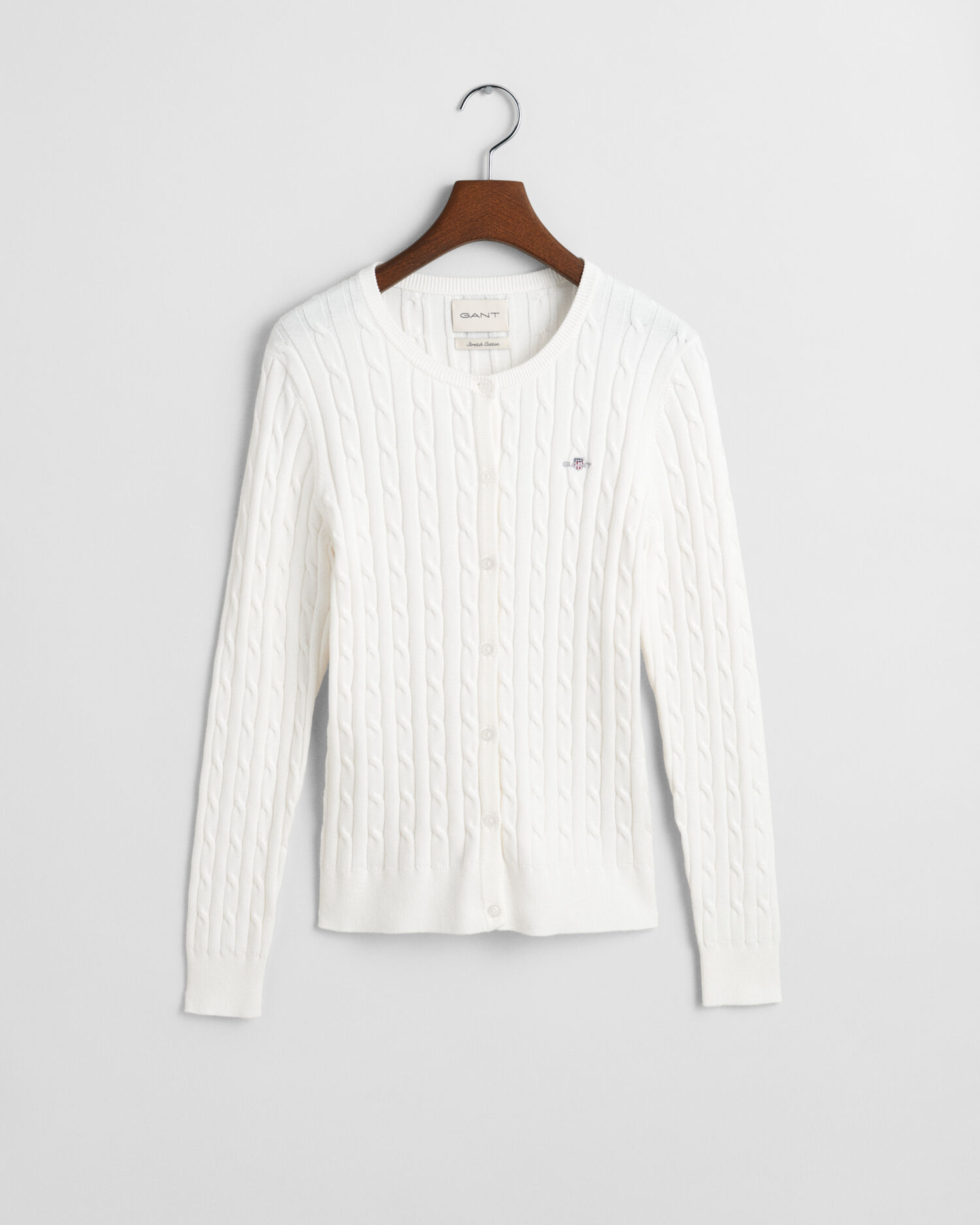 ハーベスティ CABLE KNIT CARDIGAN OFF WHITE ハーベスティ CABLE KNIT