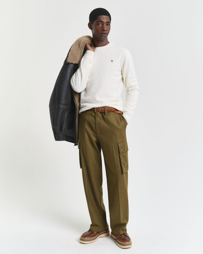 Superfine Lambswool Crew Neck Sweater