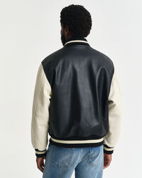 Leather Varsity Jacket