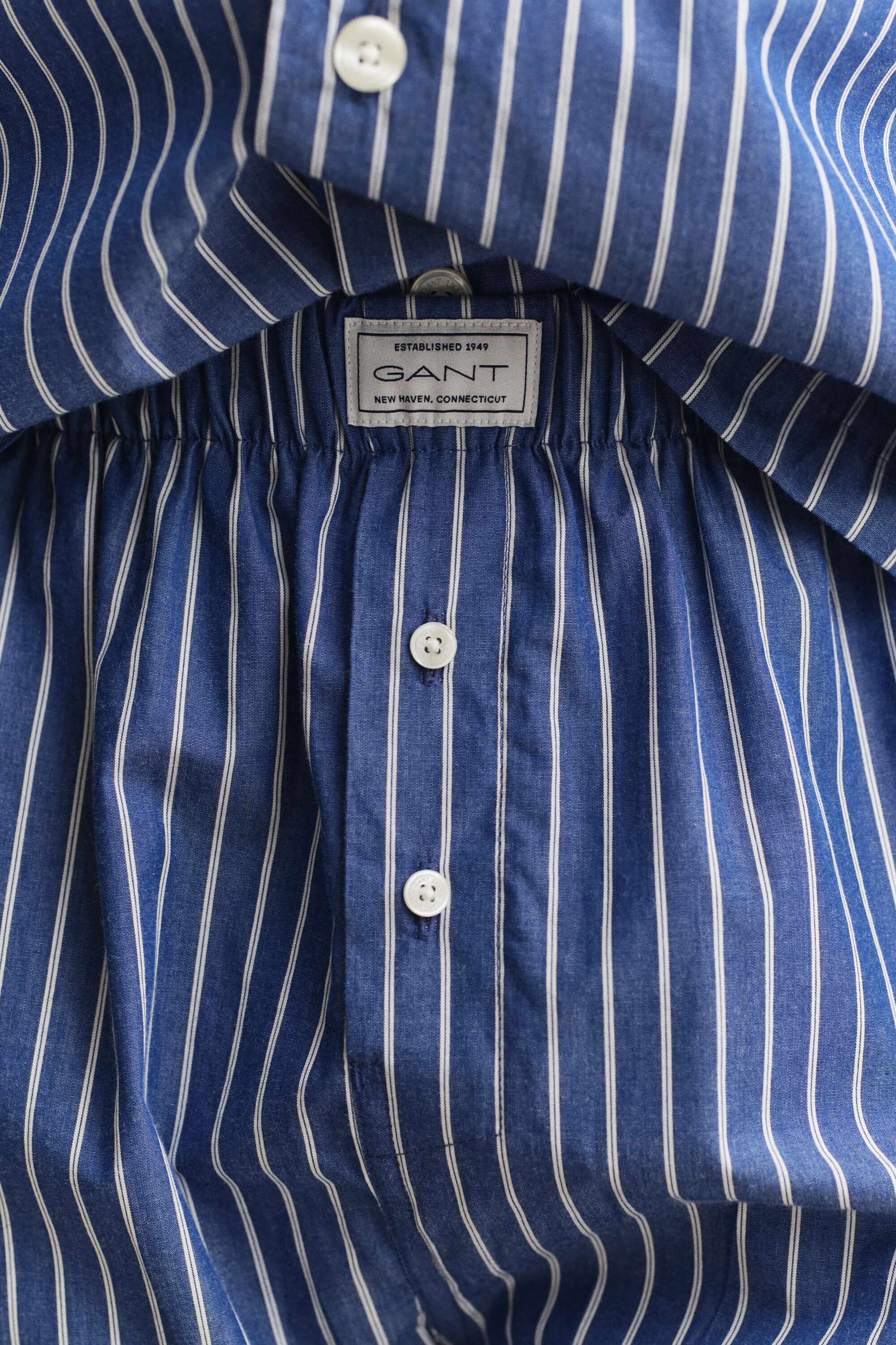 Striped Poplin Pajama Set