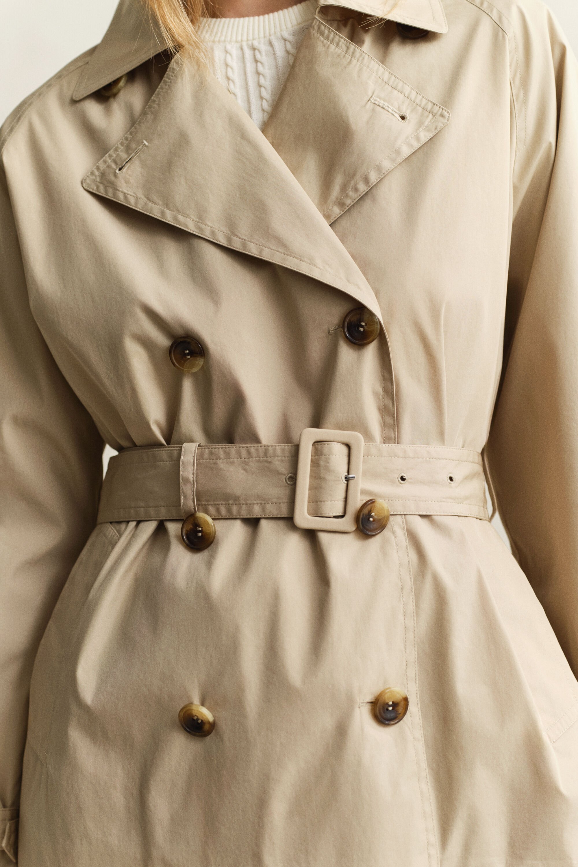 Lightweight Short Trench Coat