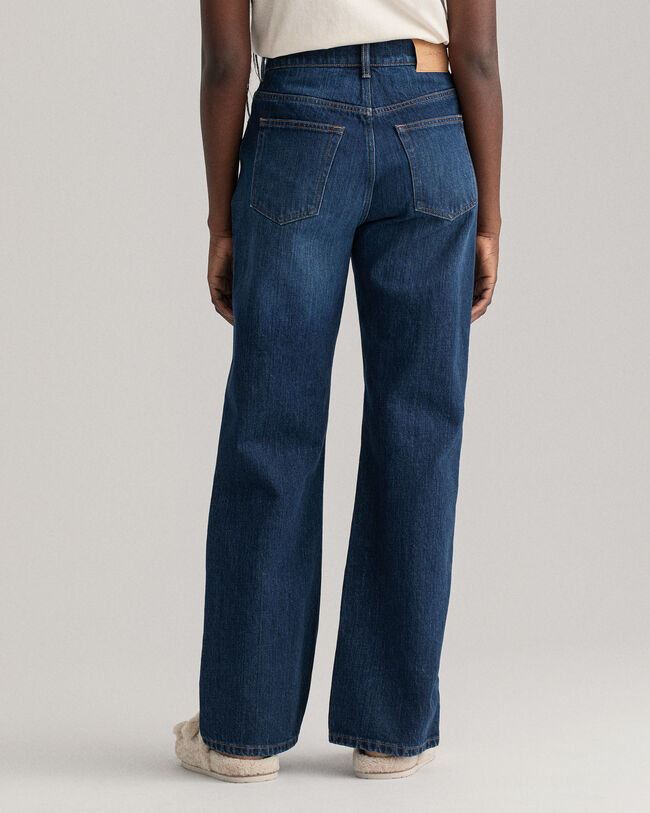 Relaxed Straight Leg High-Waisted Jeans