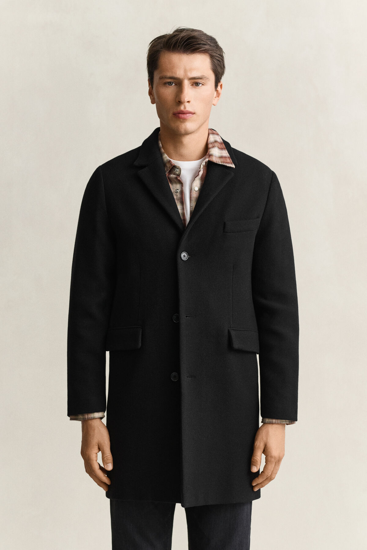 Wool Coat — BLACK