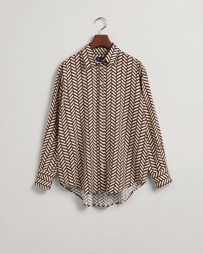 Relaxed Fit Geometric Shirt