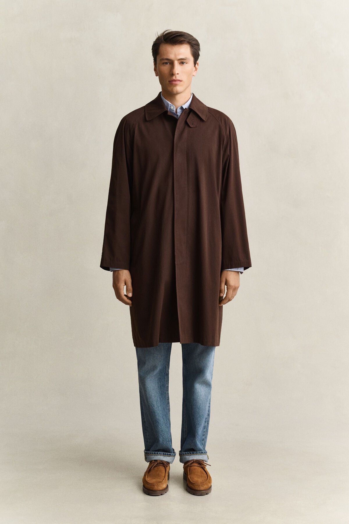 Gant x Yale Car Coat — BLACK BROWN