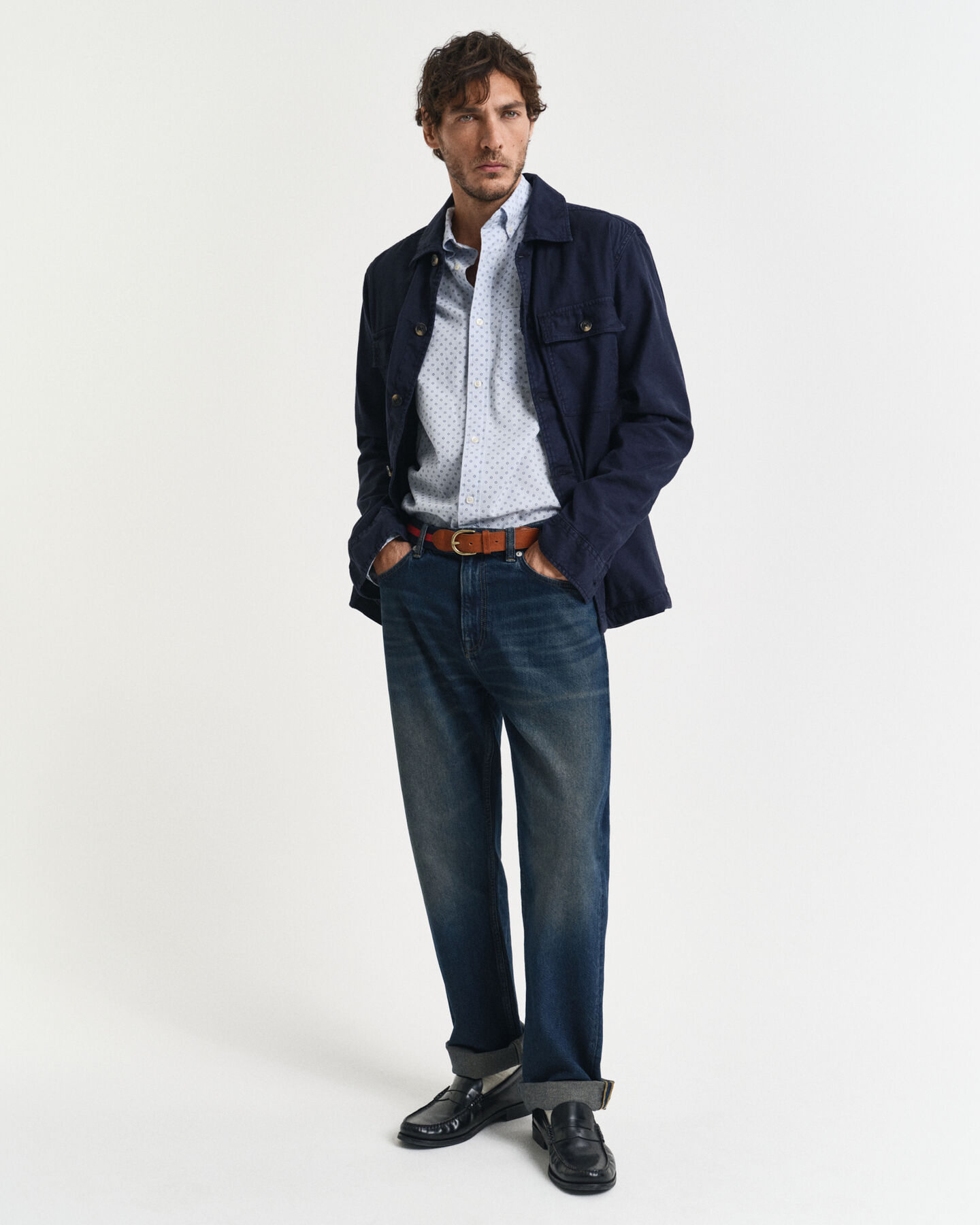 Regular Fit Micro Print Shirt