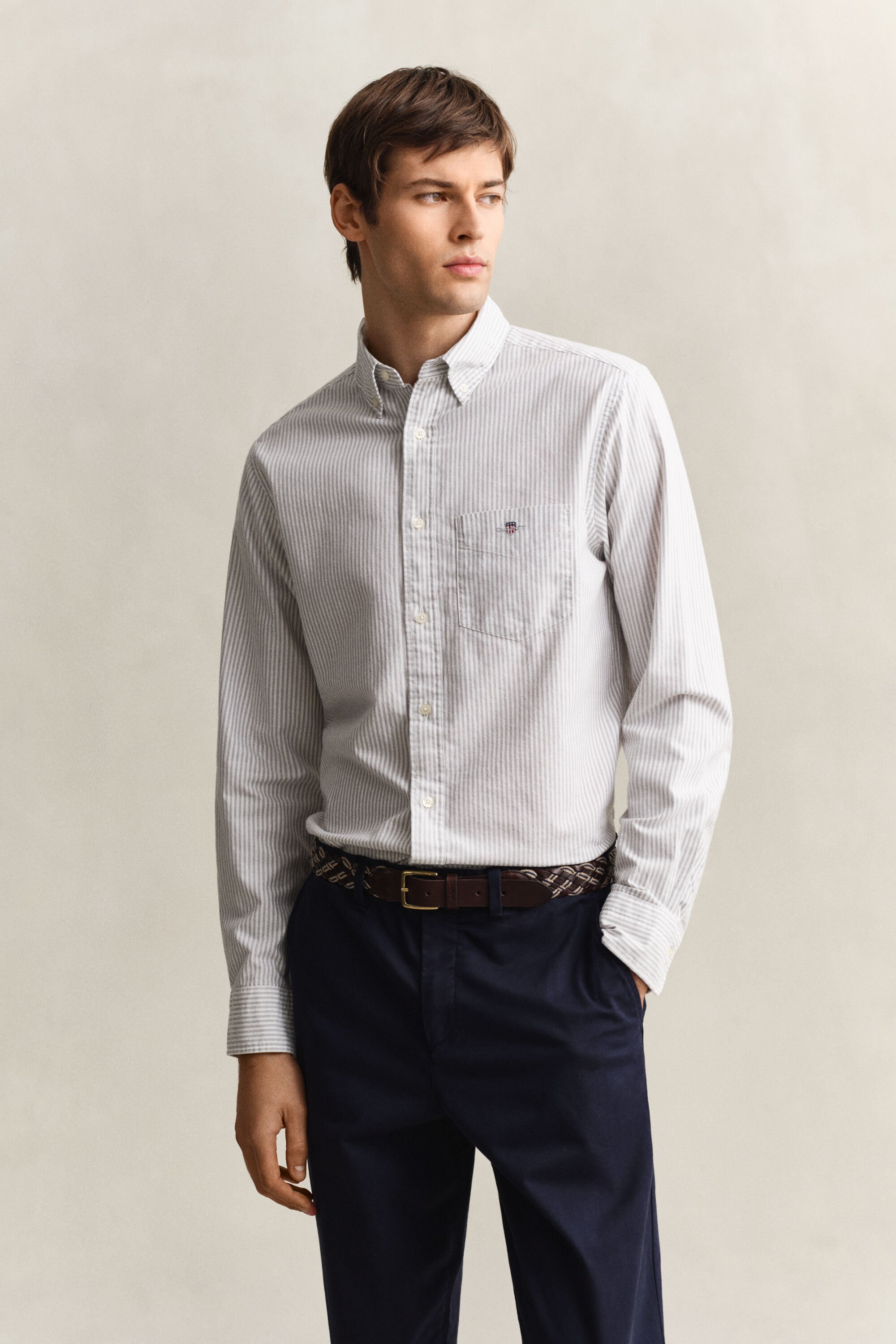 Banker Stripe Classic Oxford Shirt