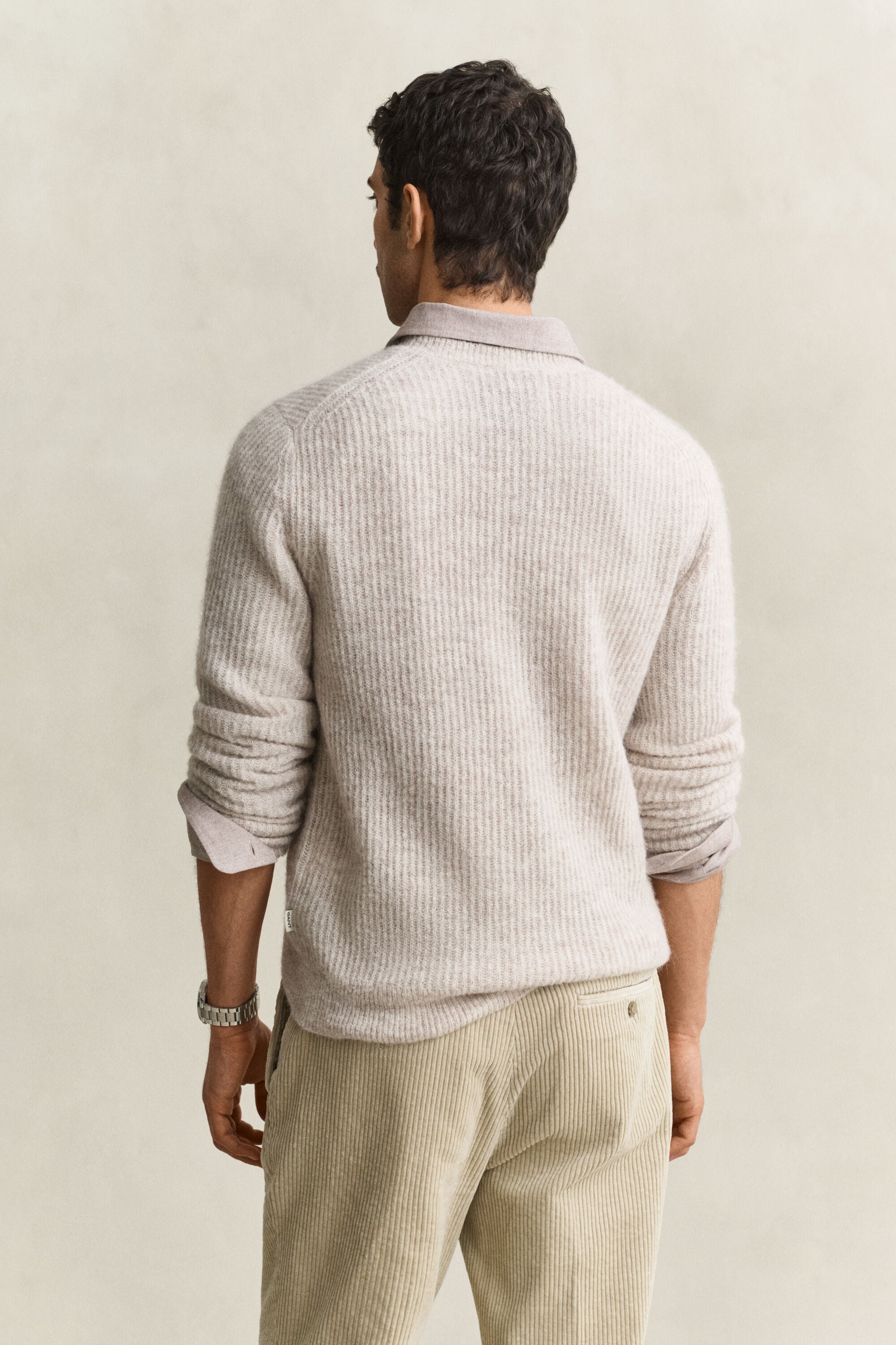 Alpaca Wool Blend Crew Neck Sweater