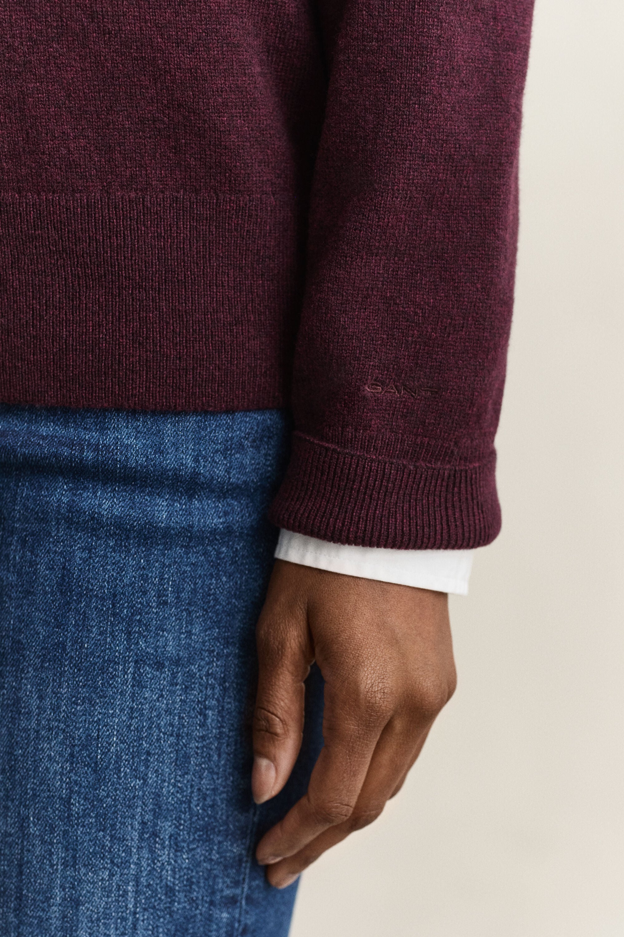 Superfine Lambswool Crew Neck Sweater