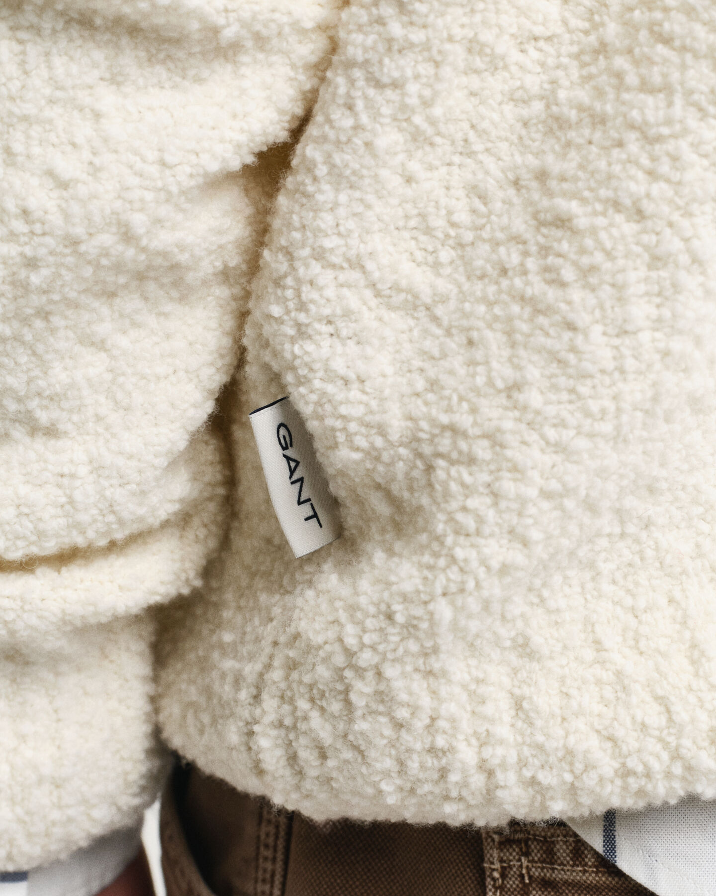 Wool Boucl&eacute; Crew Neck Sweater