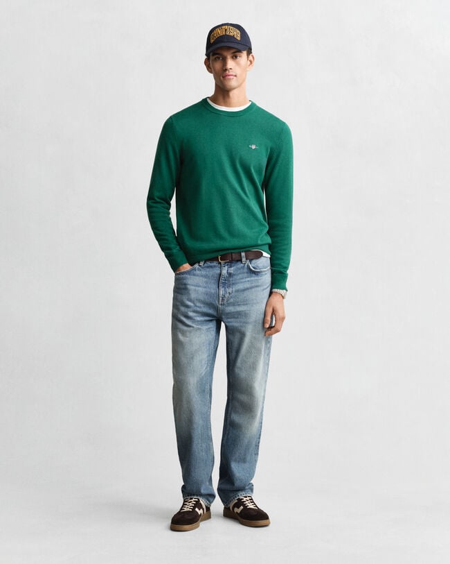 Classic Cotton Crew Neck Sweater