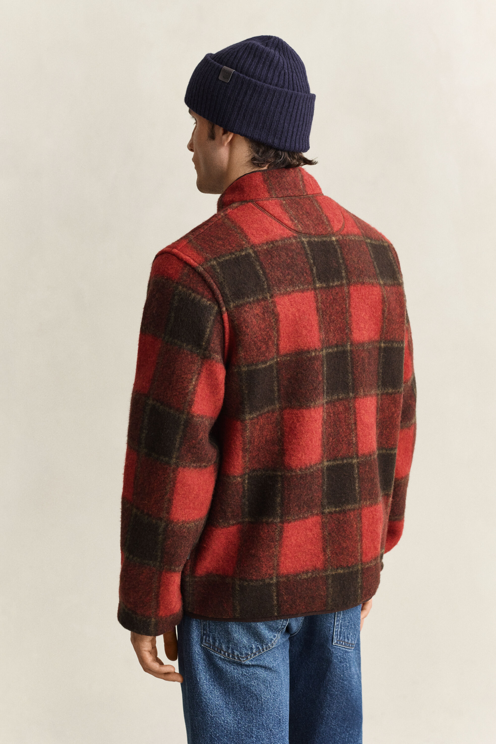 Checked Fleece Jacket