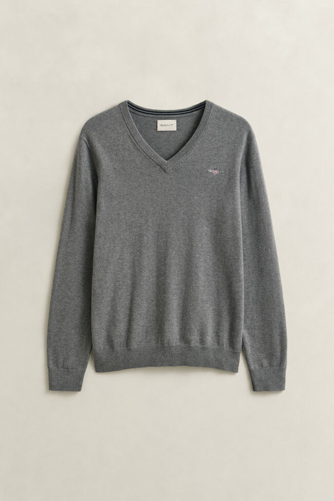 Classic Cotton V-Neck Sweater