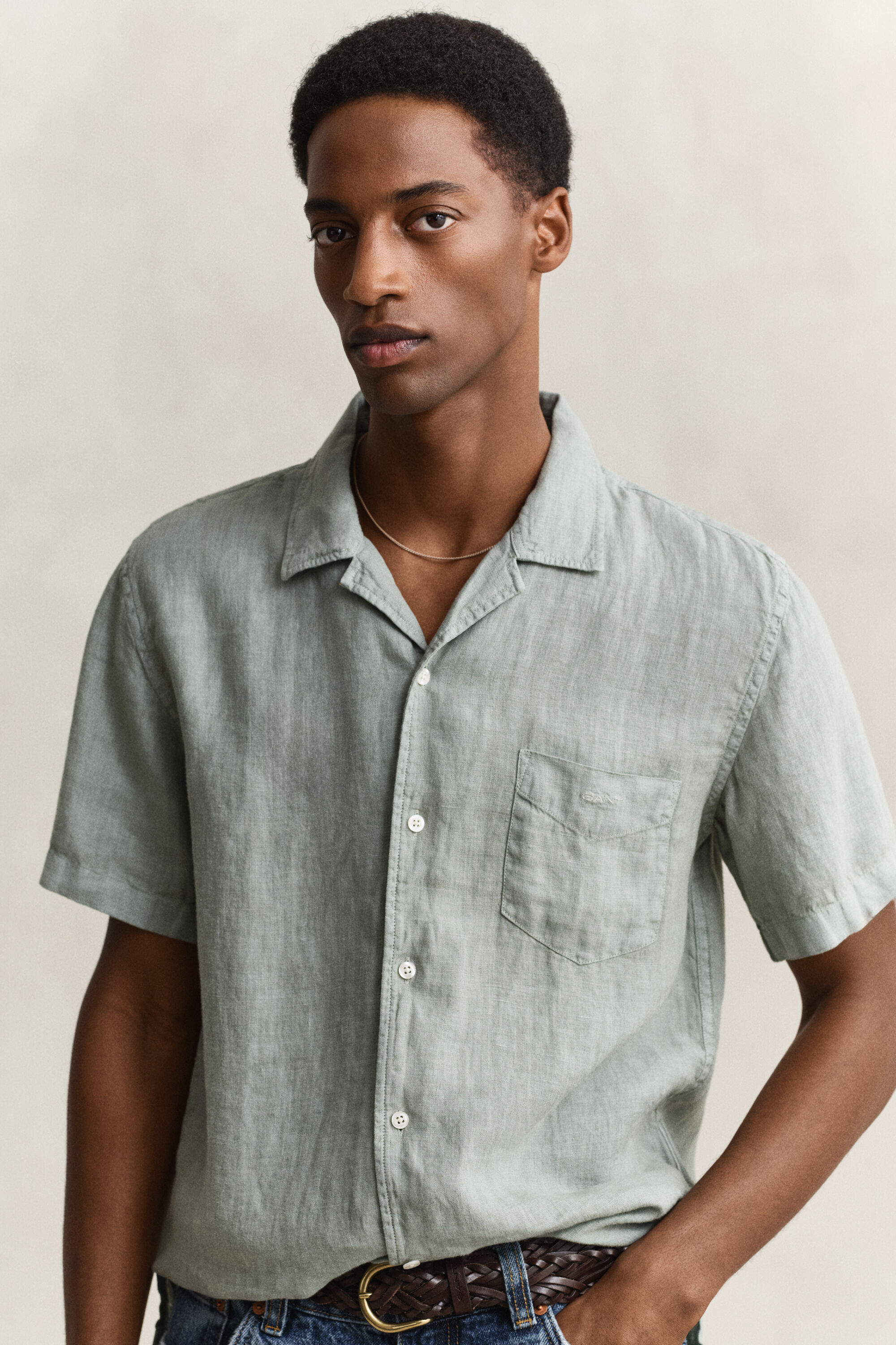 Short Sleeve Linen Shirt