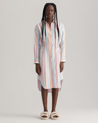 Multistripe Shirt Dress