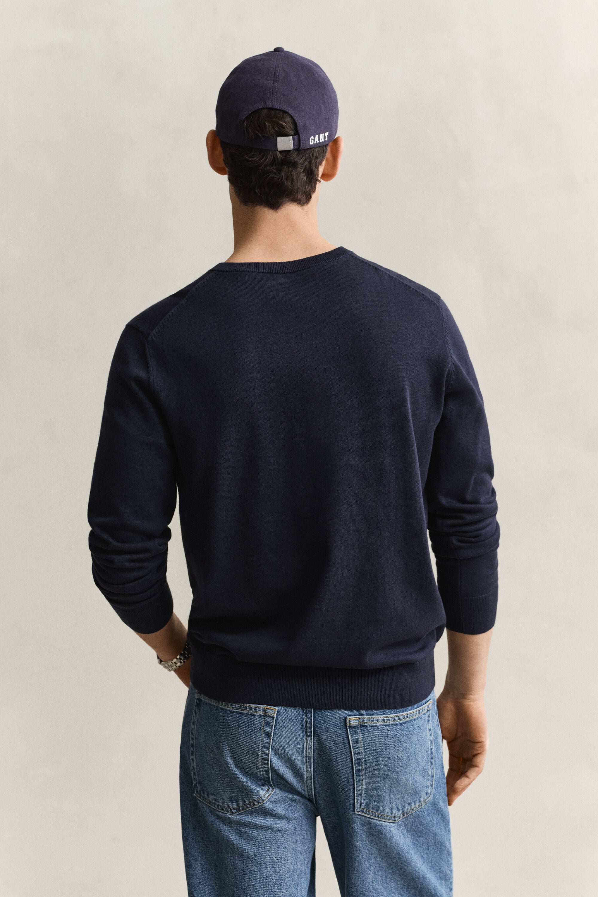 Cotton V-Neck Sweater