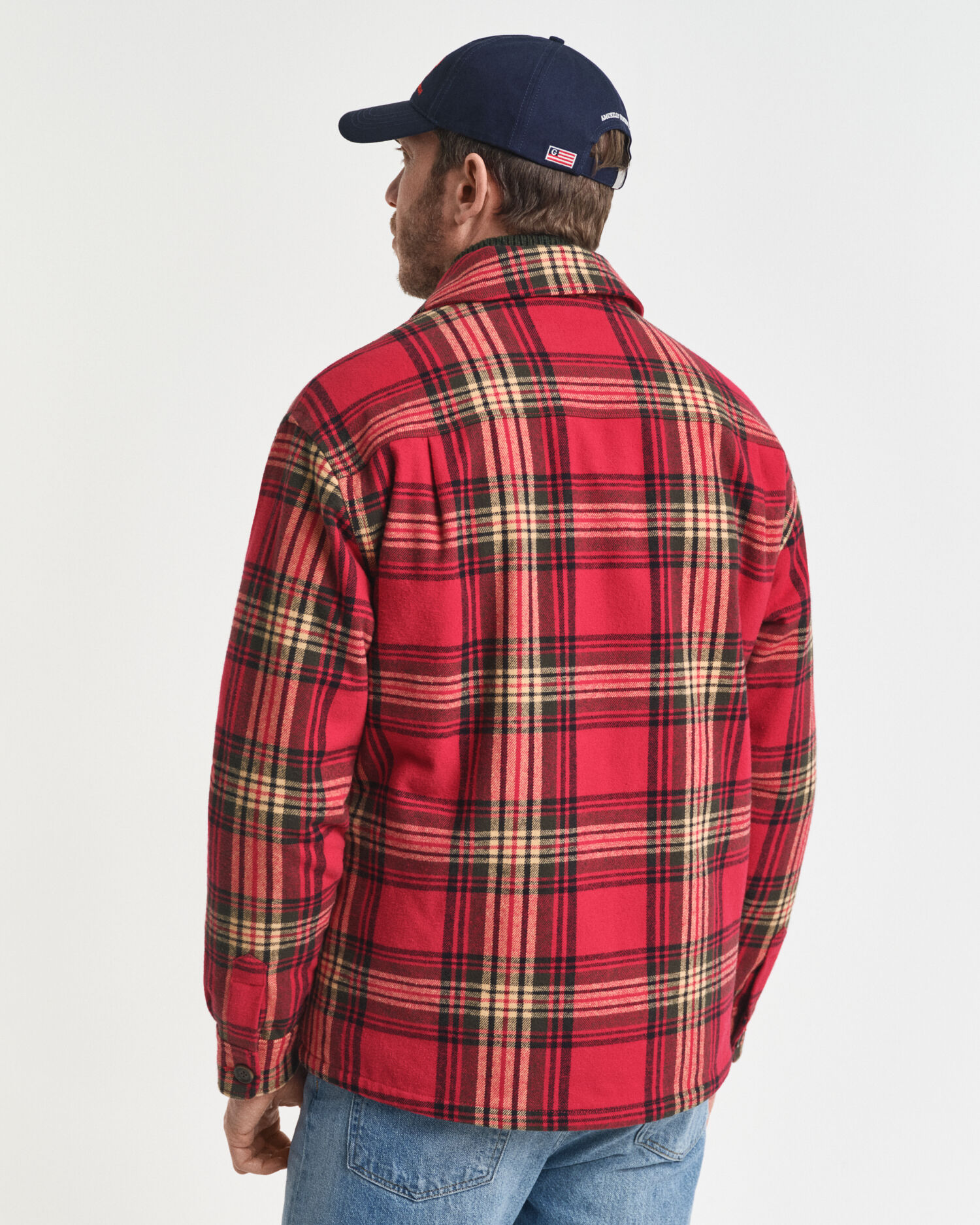 Relaxed Fit Checked Padded Overshirt