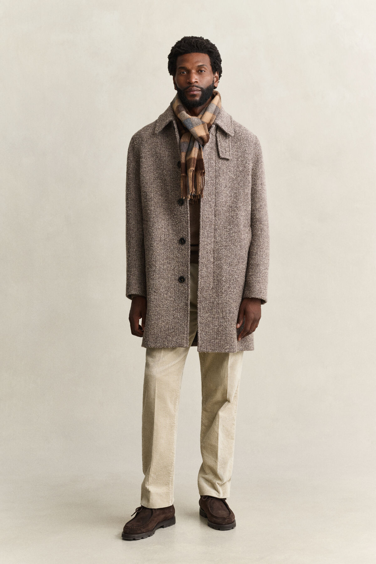 Wool Car Coat — MIST TAUPE
