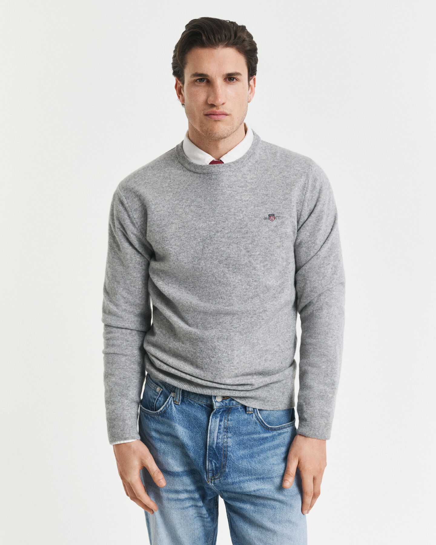 Superfine Lambswool Crew Neck Sweater