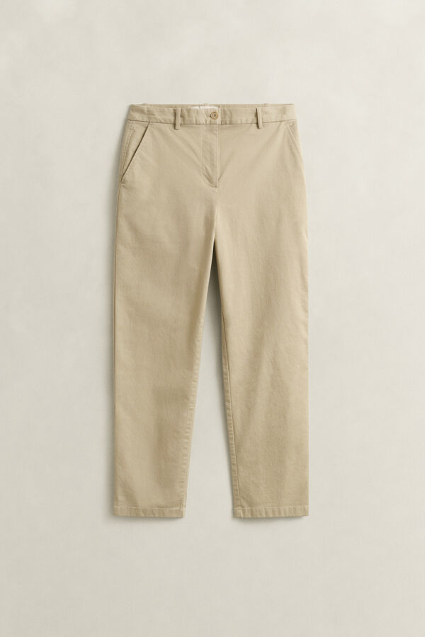 Classic Slim Chinos — OAT BEIGE