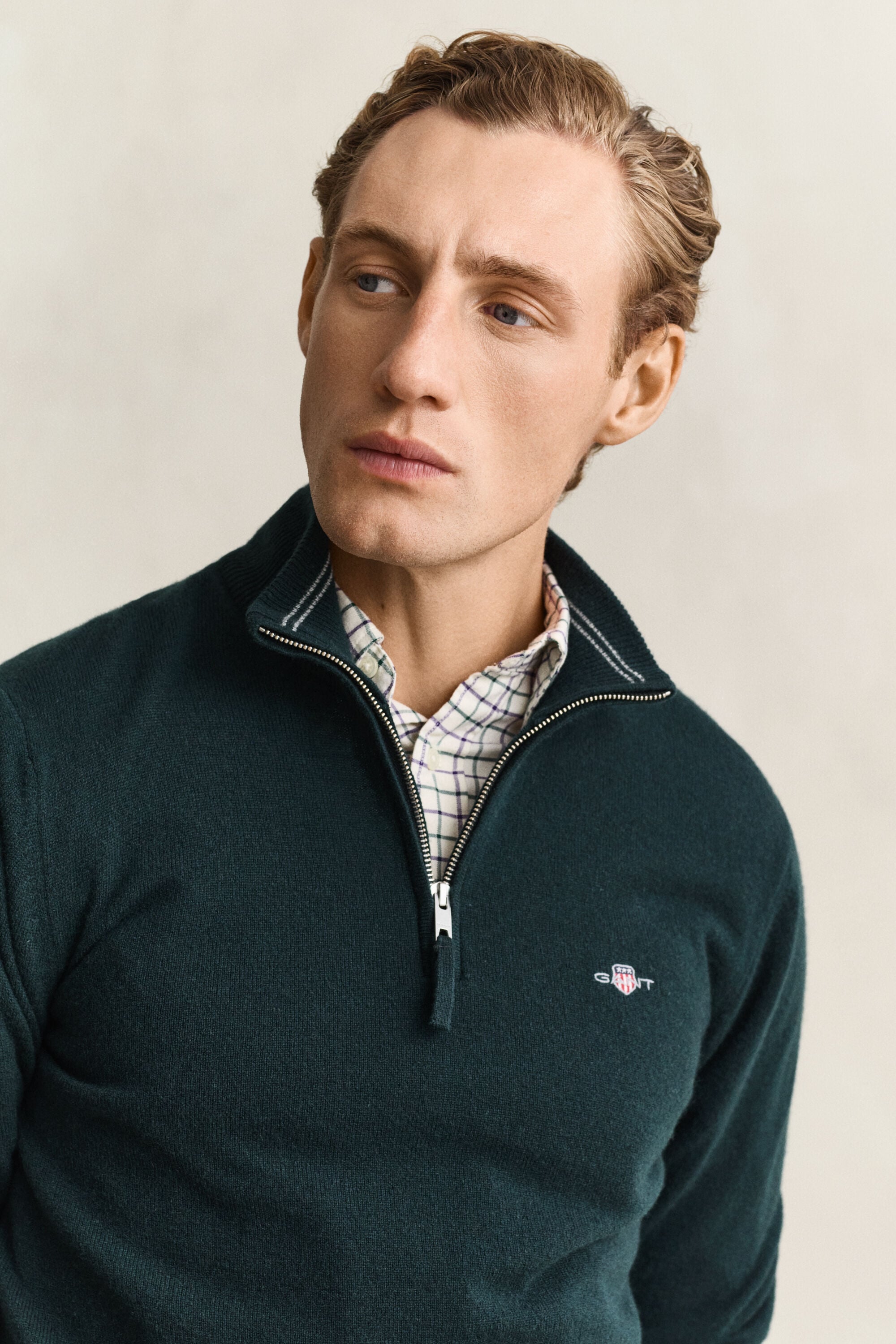Lambswool Half-Zip Sweater