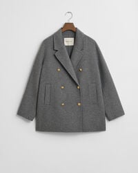 Handstitched Detail Pea Coat