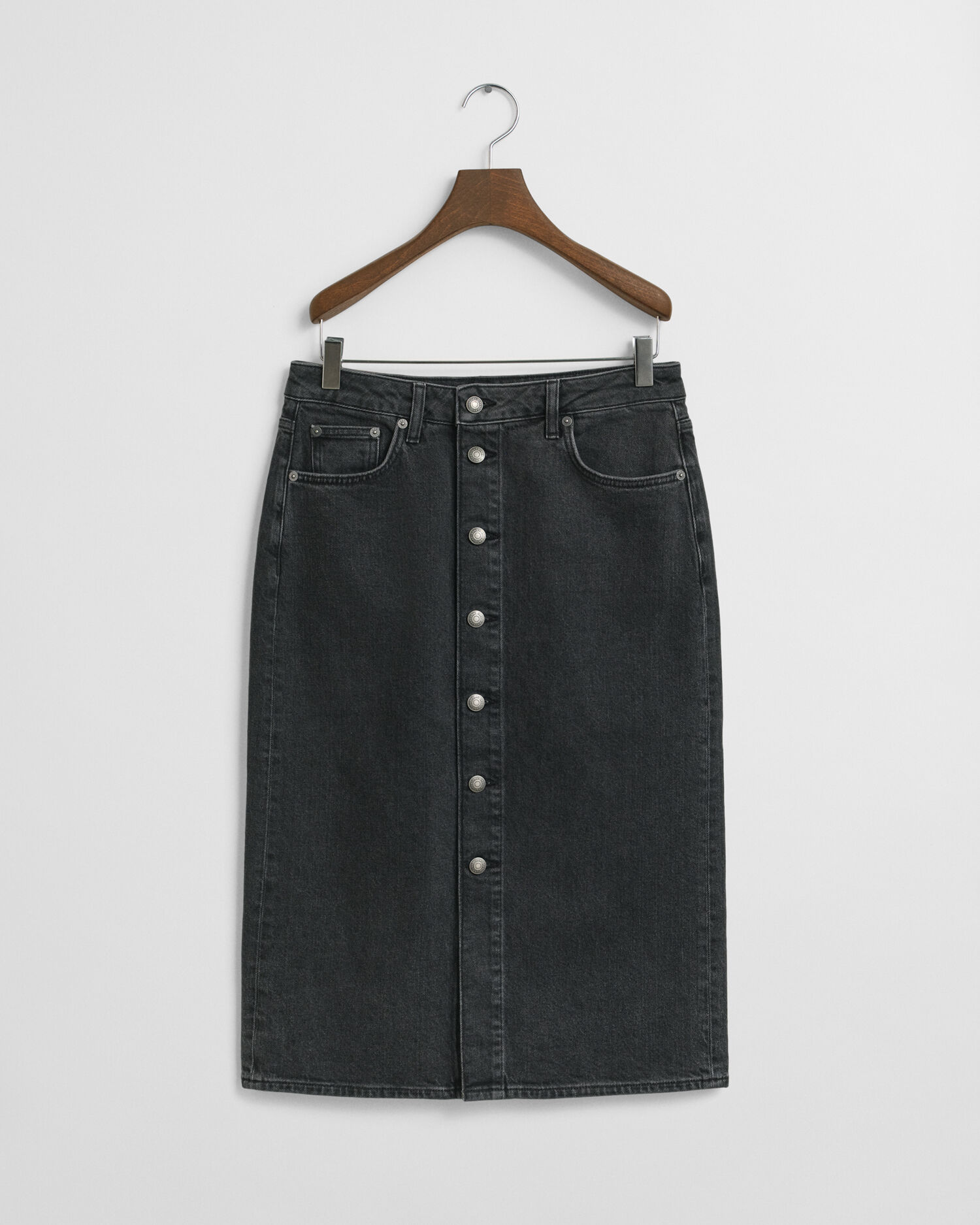 Buttoned Midi Denim Skirt - GANT