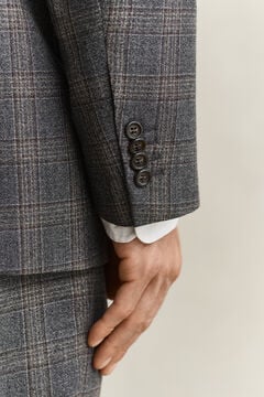 Glen Check Suit Jacket — CERAMIC GREY MELANGE 6