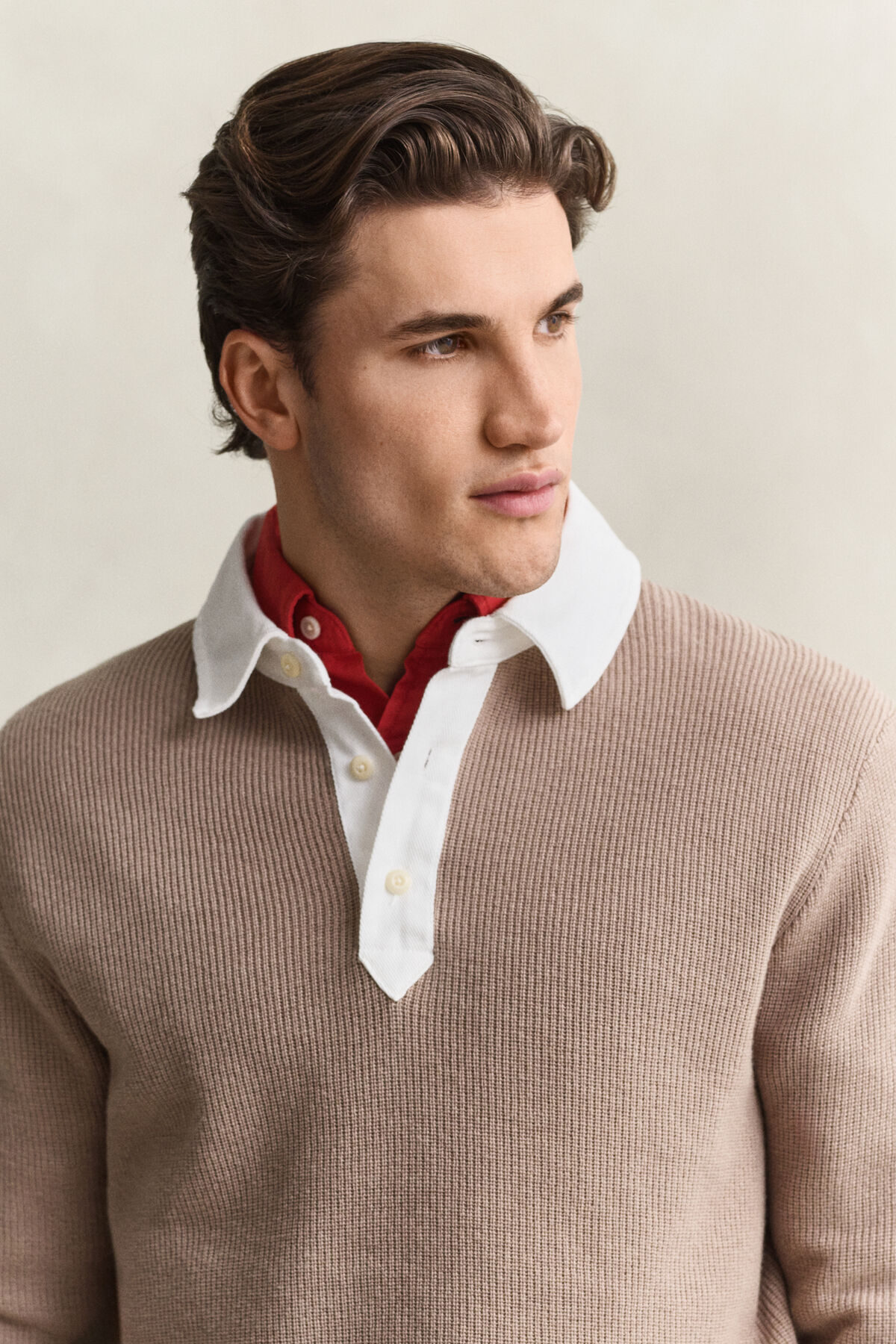 Cotton Merino Rugger — MIST TAUPE